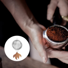 1Pack Tea Leaf Strainer with Silver Mesh and Wood for Easy Straining of Teas and Herbs