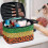 Make-uptas van polyester met luipaardprint en ritssluiting (groot) 5