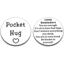 Stress Relief & Inspirational Gifts for Women, Men, Teens – Pocket Hug Tokens, Positive Affirmations, Get Well Soon Mental Health Gifts