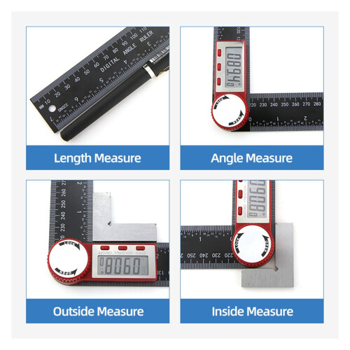 Goniometer Electronic Protractor Digital Gauge Angle Measurement Tool Multi Angle Ruler Woodworking Tools Meter Angle Finder,for Accurate Evaluation 2
