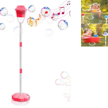 2025 New Automatic Bubble Machine – Plug-in & Battery Operated, with Lights, Music, Torch & Stand – Compatible with All Standard Bubble Fluids