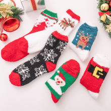 6 Pairs Christmas Fuzzy Socks Fuzzy Fluffy Cozy Socks for Women Girls Winter Warm Sleep Sock Comfy Xmas Christmas Gifts