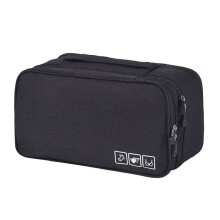Ycandiee Travel Toiletry Bag for Women, Bra Organizer Underwear Storage Bag For Cosmetics, Toiletries, Hotel, Home, Bathroom, Airplane