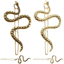 Snake Hair Clips for Women Elegant Antique Style 4 Pcs