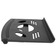 Portable Adjustable Laptop Cooling Stand with Angle Support, Black - Ergonomic Cooling Pad for Laptops