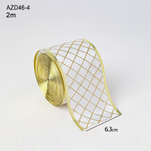 Christmas Ribbon Decorative Ribbon Soft Linen Christmas Tree Print 2m for Home and Window Decoration