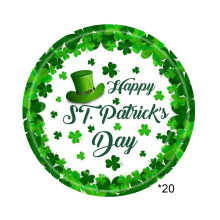St. Patrick's Day Paper Plates – Disposable, Eco-Friendly Party Plates for Celebrations, Picnics & Gatherings
