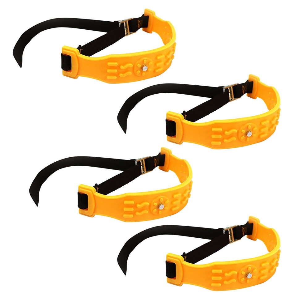 Car Snow Chains, 4Pcs Thickened Winter Tire Traction Chains, Anti-Skid Safety Device For Snowy Roads 9180435398673