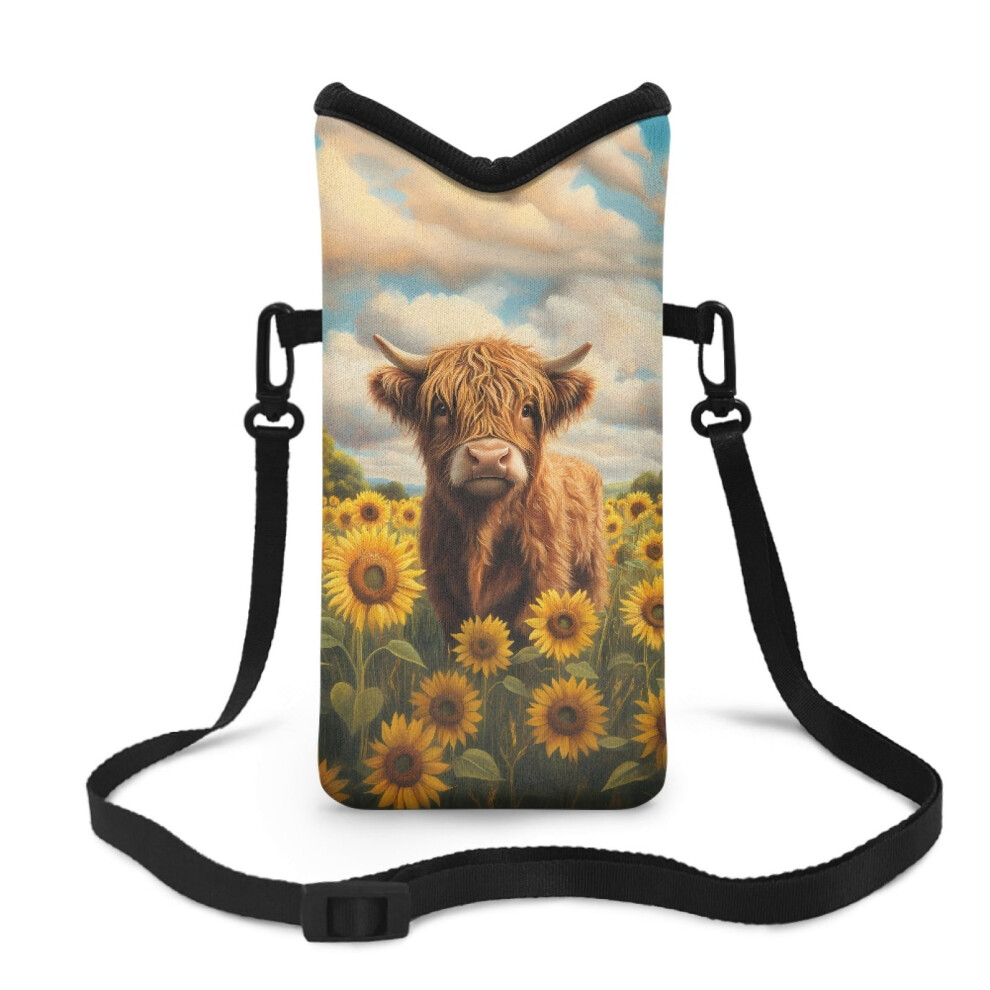 Neoprene Phone Bag, 4X8", Shockproof Sleeve With Adjustable Crossbody Strap & Hook Loop Â Compatible With Most Smartphones 9027700625952