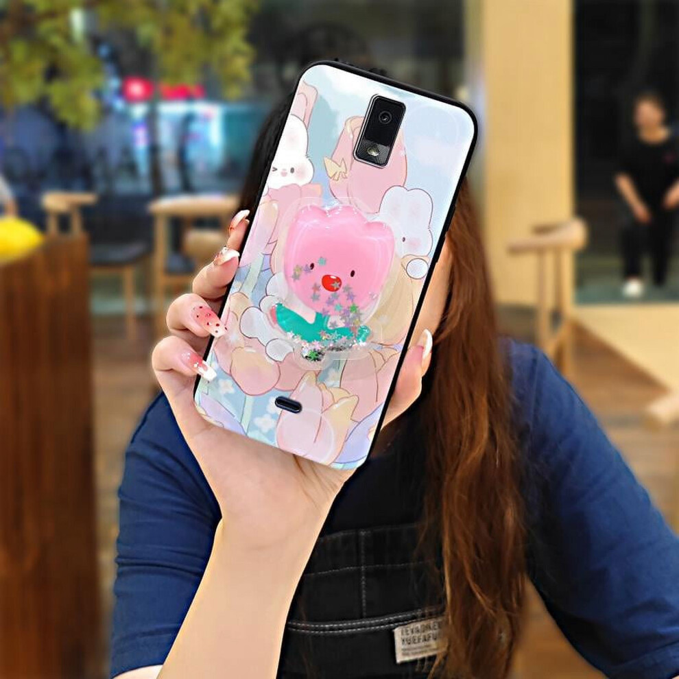 Blu View3/B140dl Phone Case Â Silicone Tpu, Dirt-Resistant, Rotatable Kickstand, Quicksand Glitter Design, Soft & Durable 9027700626379