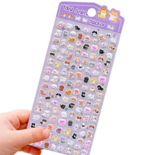 PVC Cartoon Animal Relief Stickers for Phone Case Decoration and Scrapbook, Inspiring Children's Creativity