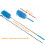 Microfiber Extendable Hand Duster, Washable, Telescoping Pole (9.44"-28.3"), Blue, Compatible with Car/Computer/AC/TV 3