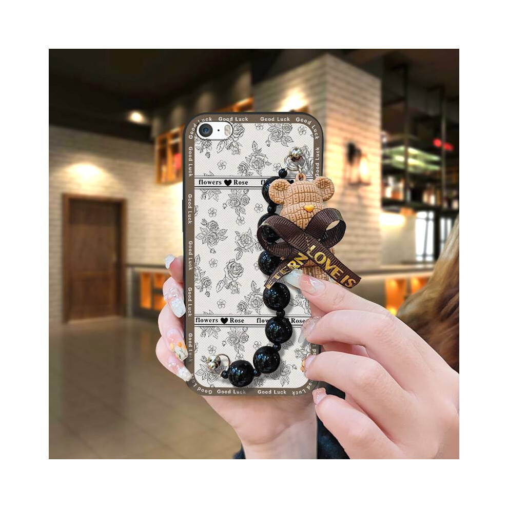 Bear Bracelet Phone Case For Iphone 5/5S/Se Â Pearl Black 9087558950675