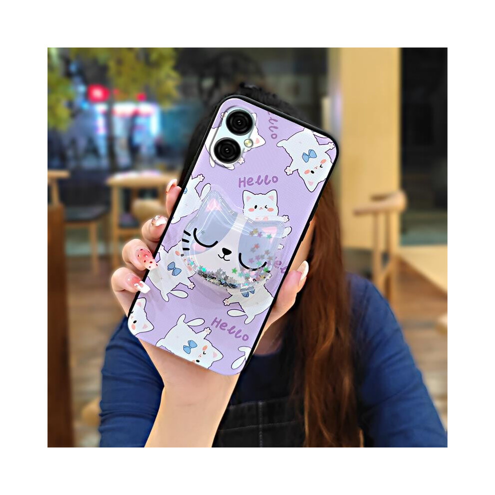 Blu G53 Glitter Quicksand Tpu Phone Case With Lens Protection, Anti-Knock, Soft Skin-Feel, Kickstand & Cartoon Design Â Compatible With Blu G53 9399596740331