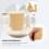 Yellow Paper Coffee Cups Ergonomic Design 6 oz 5
