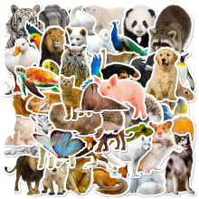 Cartoon Animal Stickers Pack 50 pcs
