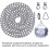 2 Sets Light Pull Chain Extension Fan Pulls Decorative with Connector for Chain Ceiling Fan,1 Meter Length Each 2