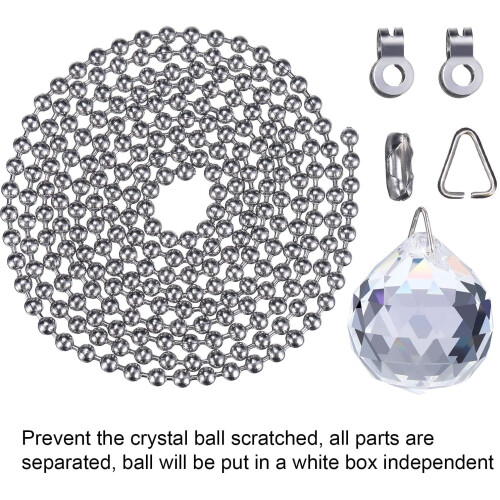 2 Sets Light Pull Chain Extension Fan Pulls Decorative with Connector for Chain Ceiling Fan,1 Meter Length Each 1