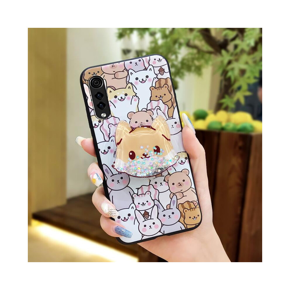 Lg Velvet 4G/5G Phone Case – Quicksand Tpu, Glitter, Dirt-Resistant, Lens Protection, Kickstand, Anti-Knock, Waterproof 9085618487536