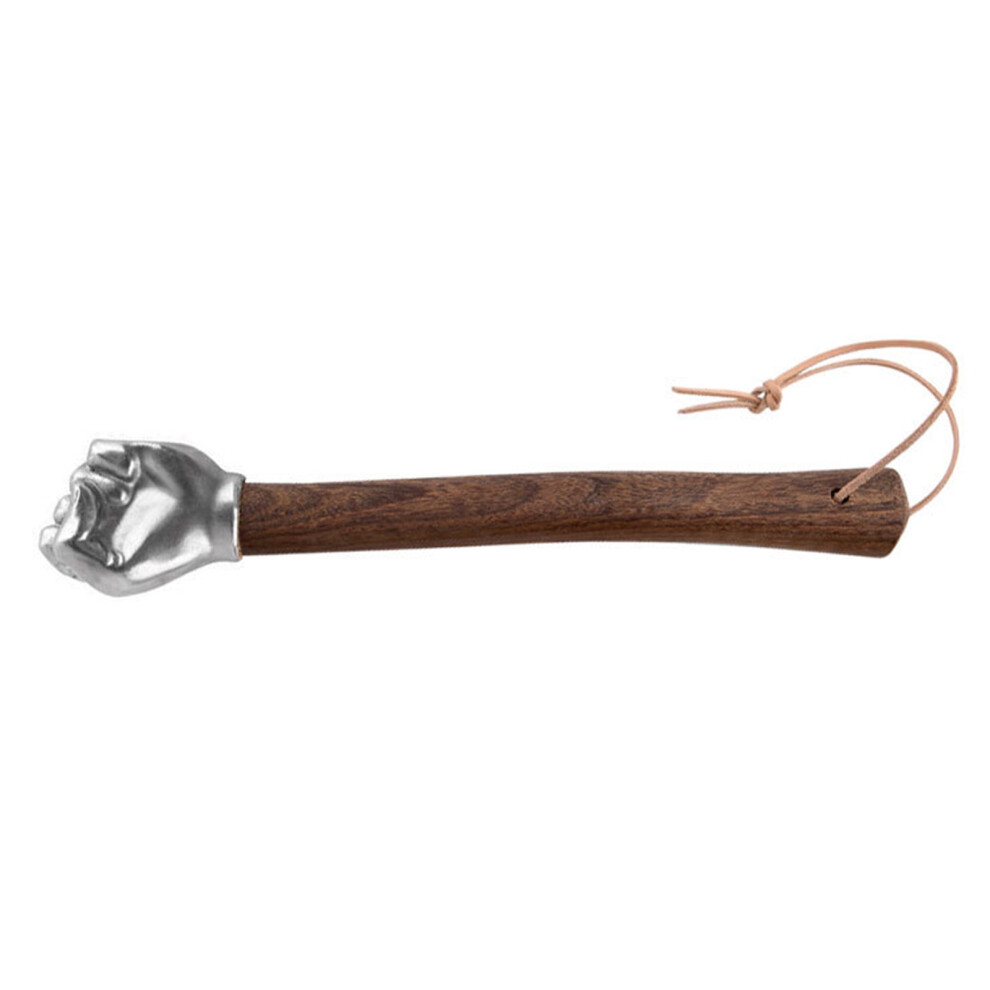 Heavy Duty Stainless Steel Fist Hammer Ergonomic Wooden Grip For Striking Camping Automotive Household Application 9085618487611