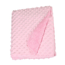 Super Soft Pink Baby Blanket, Lightweight Crystal Velvet for Newborns