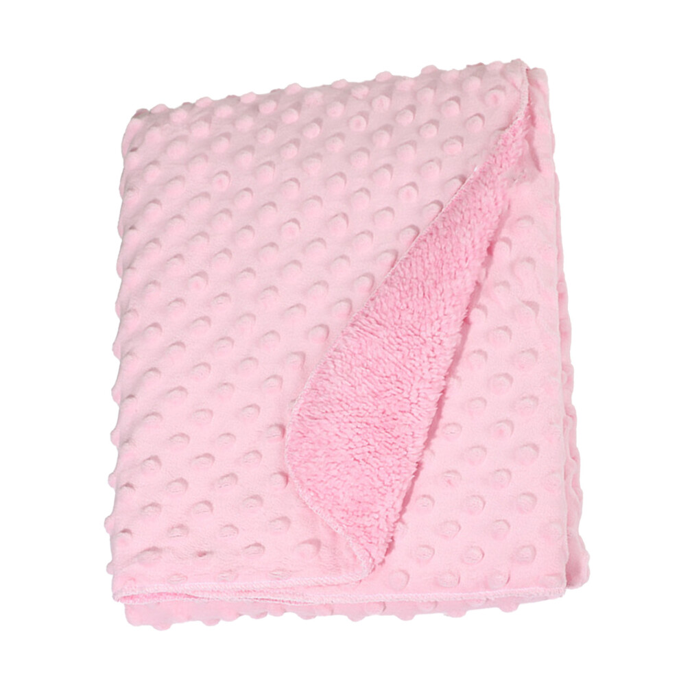 Super Soft Baby Blanket, Lightweight Crystal Velvet For Newborns Pink