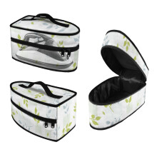 Green Leaf Pattern Steam Iron Storage Holder Lightweight Portable Steam Iron Case, Case Only