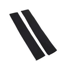 2pcs Neoprene Kayak Paddle Grip Covers Anti Slip Sink 10x25cm Black