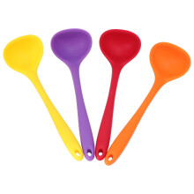 4Pcs Spoons Small Ladle for Sauce Heat-Resistant Easy to Clean Silicone Kitchen Utensils
