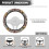 Aztec Tribe Deer Print Steering Wheel Cover 15" Flannel 5