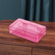 Clear Plastic Pencil Box, 20.3x12.2x5.9cm, Large Capacity Transparent Case, Minimalist Stationery Organizer for Crayons & Markers