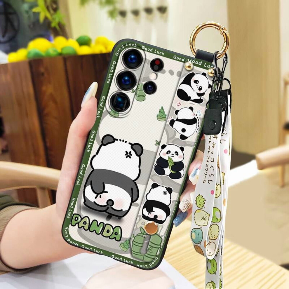 Phone Case For Samsung Galaxy S25 Ultra Â Panda Design, Kickstand, Wristband, Waterproof, Anti-Knock Silicone Cover 9027700627840