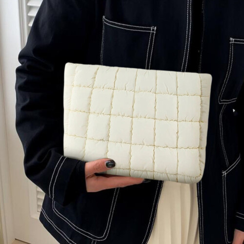 Geruite donszak van nylon, kleine reis- en dagtas 2