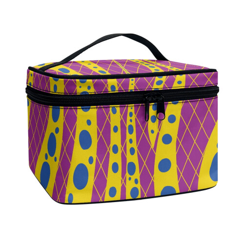 Make-up tas van polyester met ritssluiting en grote inhoud 1