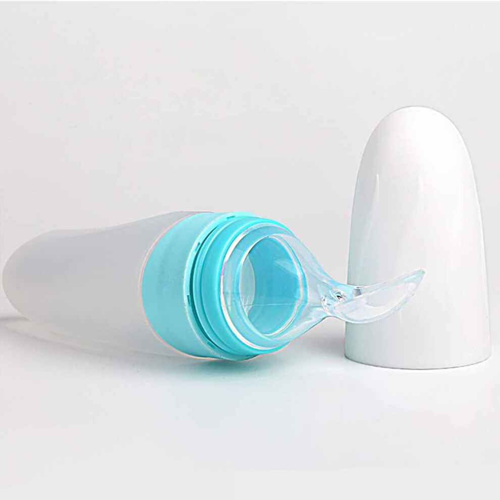 Silicone Dispensing Bottle For Food Squeezing 1Pcs Blue