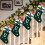 Gebreide wollen kerstsok groen 1 stuk 2