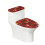 Polyester Toilet Seat Protector with Elastic Bottom 17"x21" 1