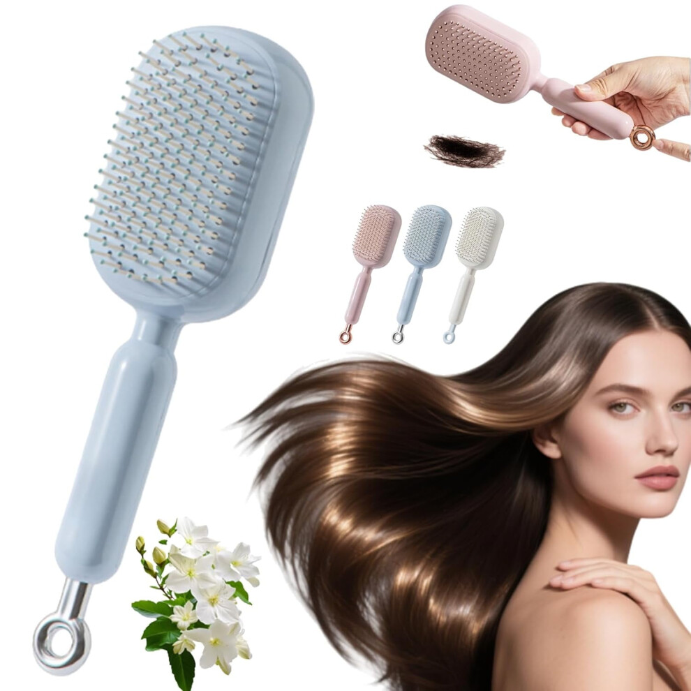 Retractable Cushion Massage Comb Anti-Static Hair Brush
