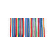Nappe, nappe à rayures tissées, couvertures de pique-nique d'extérieur, couverture serape à pompons pour décorations de fête fiesta