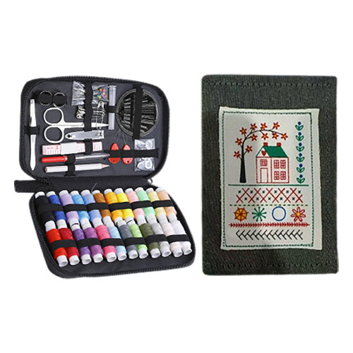 Embroidery Stitch Book Kit with Toolkit and Tutorial 1-Piece