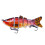 Δόλωμα πολλαπλών σταδίων βύθισης Crankbait, 10cm ζωγραφισμένο στο χέρι με κουδουνίστρα 1