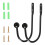 Black Wall-Mounted Curtain Hooks Heavy Duty Metal 2 Pack 6