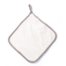 Lot de 5 torchons en microfibre, absorbants et à séchage rapide, réutilisables, non pelucheux, doux, beiges – Compatibles avec toutes les