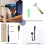 Supports muraux noirs pour embrasses de rideaux, robustes 7