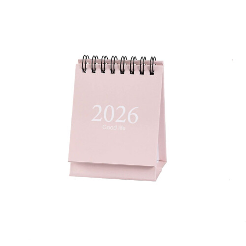 Μίνι Επιτραπέζιο Ημερολόγιο2025–2026Με Ορθοστασία Αναστροφή12 Μηνών