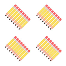 32Pcs Durable PVC Inflatable Pencil Party Decorations Yellow Classroom