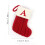 Christmas Stocking with Initial A 7 Inch Embroidered Knitted 1