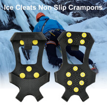 1 Pair Ice Snow Grips Over Shoe/Boot Traction Cleat Spikes Anti Slip Footwear Anti-Slip Winter Shoes Boot Grips Gripper