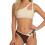 Women's one-shoulder tie-front push-up bikini set 1