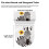 WC-Deckelbezug-Set aus dehnbarem Polyester mit Zebra-Blumenmuster 8